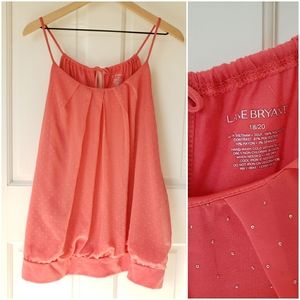 Lane Bryant orange top 18/20